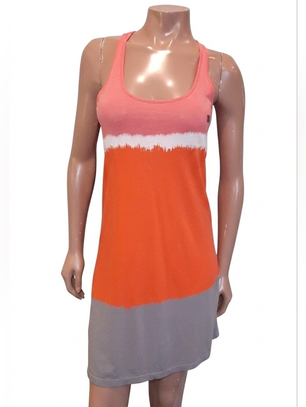 Bench Colour Block Crossover Back Tank Dress Womens Size XS Beach Sundress